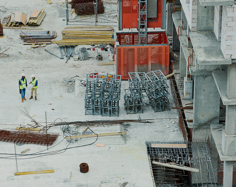 Construction Workers on Site